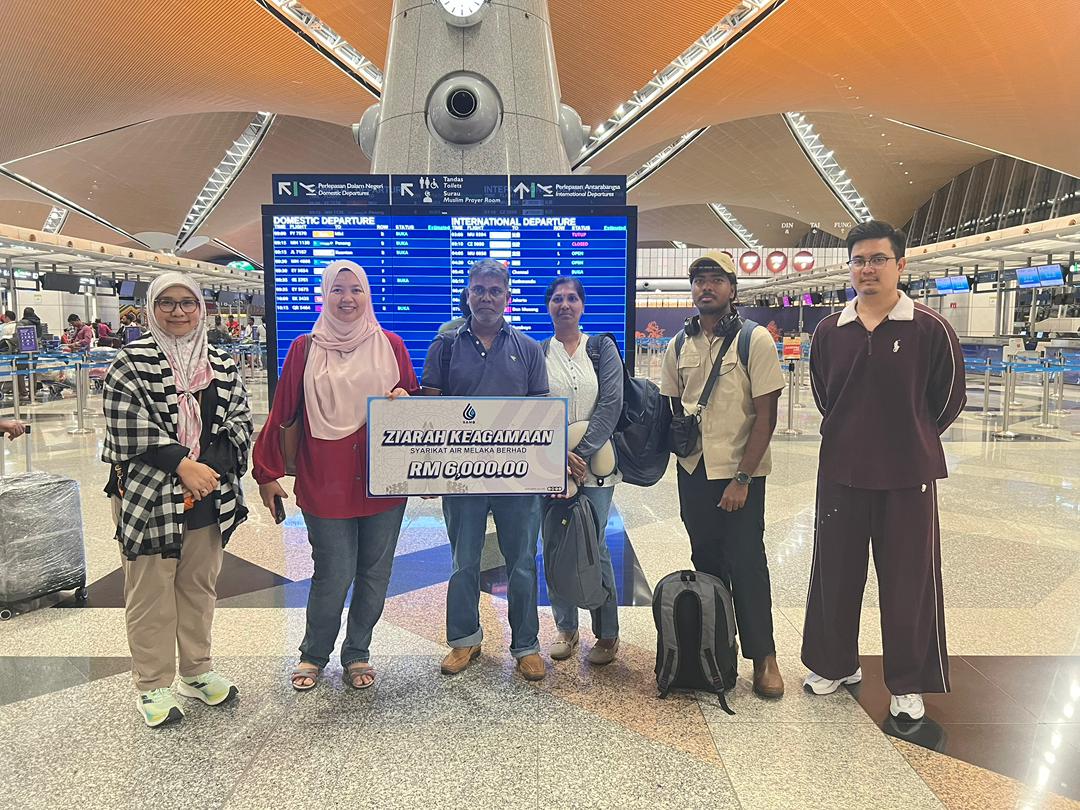 Ziarah Keagamaan Keberangkatan Anbanathan Ayasamy Syarikat Air Melaka Berhad